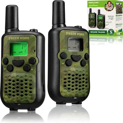 Produktbild von Freek Vonk x Bresser Walkie Talkies Kinder mit 6 km Reichweite, VOX, 8 Kanäle, USB-C, Taschenlampe