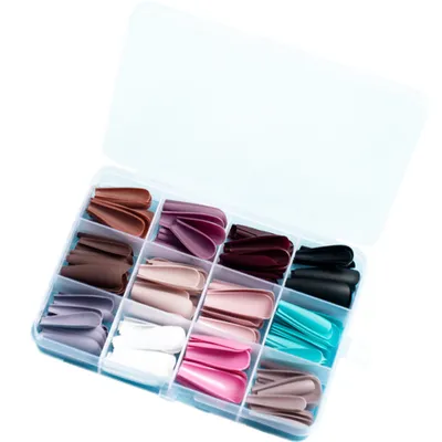 Produktbild von Künstliche Nägel zum aufkleben - press on nails - fertig zum aufkleben - elegante fertige fingernägel nail art(Stil 1)