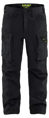 Produktbild von Blakläder Kinder Arbeitshose Softshell 5220, Farbe:Schwarz, Größe:158/164