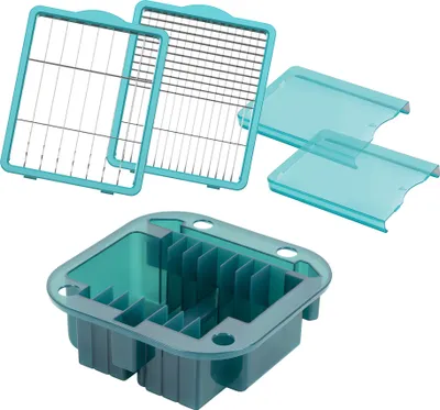 Produktbild von Genius Nicer Dicer Chef Professional Gemüseschneider Zubehör Set 5 tlg. Gemüsehobel Aufbewahrungseinsatz, Messereinsätze, Schutz für Messereinsätze