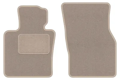 Produktbild von Velours-Fußmatten Vorne für Mini Cooper F55 2014- (5-Türer) – 2-tlg, Beige, passgenau – Wielganizator LUX