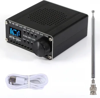 Obrázok produktu pre ATS-20+ SI4735 celovlnný rádioprijímač Frekvenčná modulácia AM (MW a SW) SSB (LSB a USB) na pokrytie komerčných rádioamatérskych pásiem