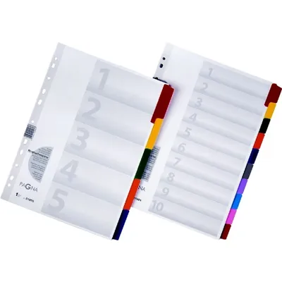 Produktbild von Pagna 31001-08, Weiß, Karton, Polypropylen (PP), A4, 20 Stück(e)