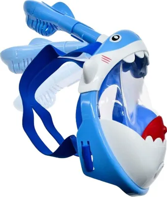 Produktbild von SwimTech - Kinder Vollgesichtsschnorchel RD3472 (XS) (Blau/Weiß)