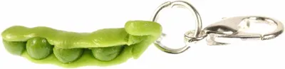 Produktbild von Erbse Erbsenschote Gemüse Charm Erbsen Schote Anhänger Bettelanhänger Miniblings