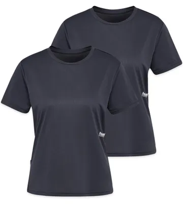 Produktbild von hummel Einfarbiges Trainingsshirt 2er-Set Rundhals Kurzarm Größe: M