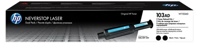 Zdjęcie produktu dla HP Oryginalny zestaw do uzupełniania czarnego tonera 103AD Neverstop, zestaw dwóch tonerów, 2500 stron(y), Czarny, 2 szt.