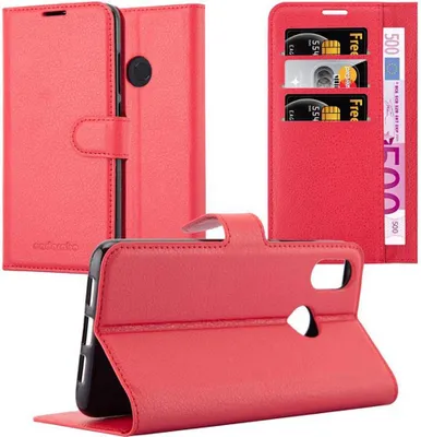 Obrázek produktu pro Cadorabo Case for Xiaomi Mi 8 Protective Case in Red Pouzdro na mobilní telefon s magnetickým zavíráním