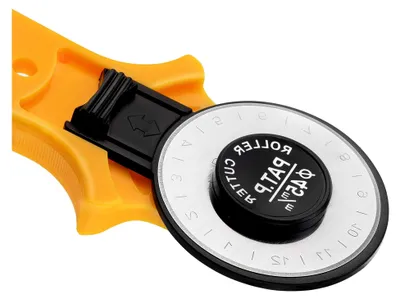 Produktbild von Rollschneider mit 45 mm Rundklingen für Latex, Leder, Baumwollstoff und Papier
