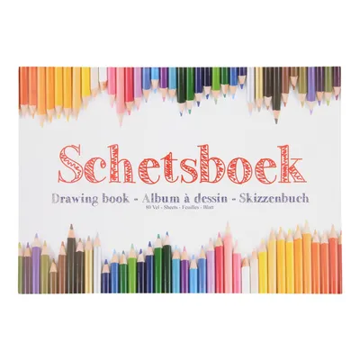 Produktbild von A4 schetsboek dessin kleurpotlood SC7592