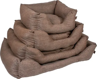 Produktbild von Duvo+ Hundebett Textura Eco rechteckig braun, Größe: L