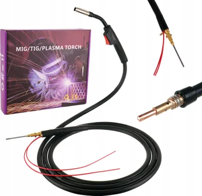 Zdjęcie produktu dla TECHKAR MB14 Uchwyt spawalniczy do spawarki MIG MAG, 4 M, do drutu spawalniczego 0,8 mm