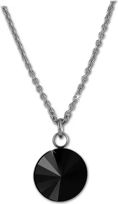 Immagine prodotto di Amello collana da donna in acciaio inossidabile 52cm collana a cono nera D2ESKS01S