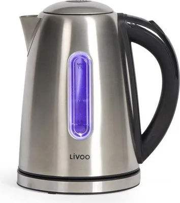 Obrázek produktu pro Rychlovarná konvice LIVOO, 1,7 l, 2200 W, nerezová ocel, 360° základna