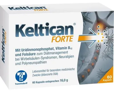 Productafbeelding van Keltican forte capsules ter ondersteuning van de zenuwregeneratie, 60 capsules