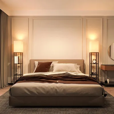 Produktbild von 2x Stehlampe Stehleuchte mit 3 Etagen Standleuchte standlampe Bodenlampe für Schlafzimmer Wohnzimmer 26x26x159cm