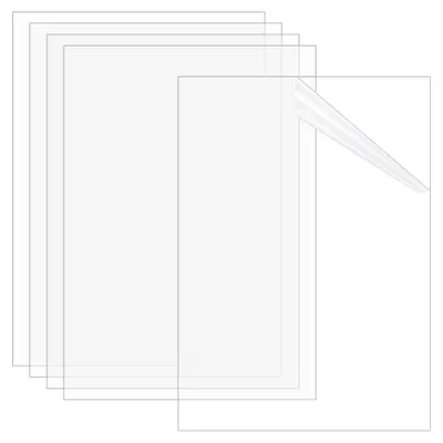 11 transparente Kunststoffplatten 29x21x0,5 cm PVC für DIY
