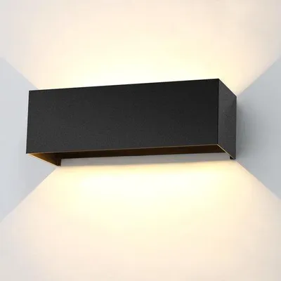 Obrázok produktu pre LED vonkajšie nástenné svietidlo, 24W, 3000K, hliník, IP65, vodotesné, vhodné na fasádu, schody, obývačku, spálňu, energetická trieda F