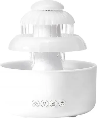 Obrázek produktu pro Verk 24611 Ultrazvukový aroma difuzér a zvlhčovač vzduchu s LED osvětlením, bílý