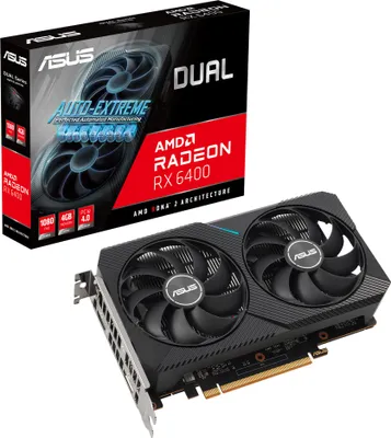 Produktbild von ASUS Dual -RX6400-4G AMD Radeon RX 6400 4 GB GDDR6