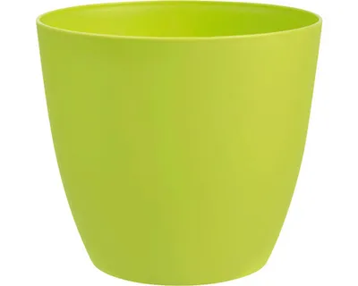 Obrázek produktu pro Obal na květináč plastový Ella Ø 10 cm matný jablečný zelený