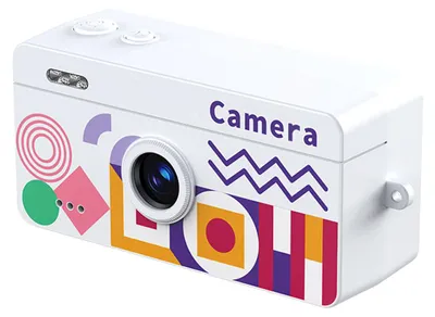 Produktbild von Schlüsselanhänger-Digitalkamera – tragbare 1080p-Kamera mit 0,96-Zoll-LCD-Bildschirm zum Fotografieren, weiß