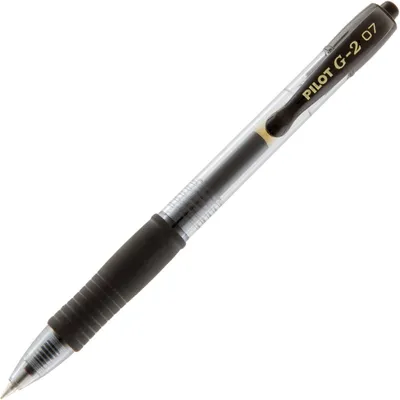 Produktbild von Pilot BL-G2-7, Clip-on retractable pen, Schwarz, Ambidextrös