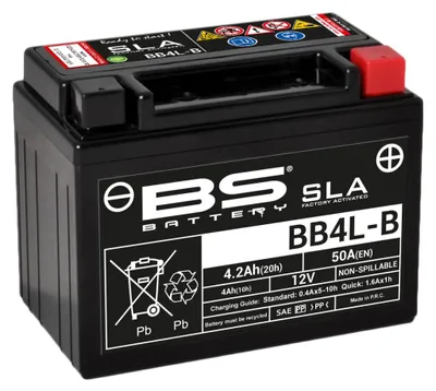 Obrázek produktu pro BS BATERIE SLA Bezúdržbová baterie aktivovaná z výroby - BB4L-B