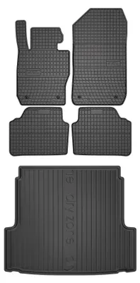 Produktbild von Gummimatten + Kofferraumwanne für BMW Seria 3 E91 2004-2012 (Kombi) – Schwarz, passgenau – Wielganizator SolidPRO