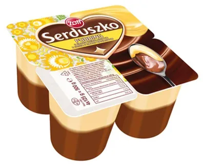 Obrázek produktu pro Zott Serduszko Čokoládovo-vanilkový pudink 4 x 125 g