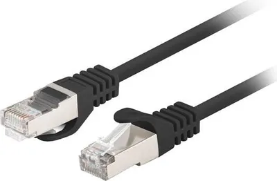 Produktbild von Lanberg PCF6-20CC-0300-BK Netzwerkkabel Schwarz 3 m Cat6 F/UTP (FTP)