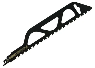 Zdjęcie produktu dla DeWALT DT2421-QZ, Brzeszczot do piły, Gazobeton, Cegła, Płyta pilśniowa cementowa, Metal, Czarny, Tungsten Carbide Tipped (TCT), 30,5 cm