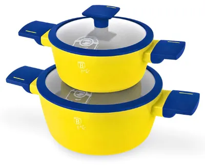 Produktbild von 4-teiliges Topfset mit Titanbeschichtung, 16 und 20 cm, Kollektion MINIONS