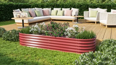 Produktbild von Vitavia Erweiterung "Stretched" für Hochbeet "401" rubin rot 80 x 40 cm
