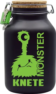Produktbild von Spardose Geld Geschenk Ideen Monster Knete Schwarz Grün Größe XXL 3 Liter