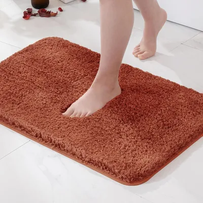 Productafbeelding van Antislip badmat, zacht, caramelkleurig, 40x60 cm, microvezel