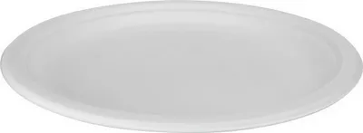 Produktbild von Runde Zuckerrohrteller 26cm - 50er Pack