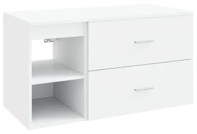 Immagine prodotto di Set di mobili da bagno a parete 2 pz Bianco 92,5 x 44,5 x 50 cm