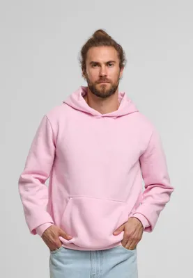 Produktbild von Urban Classics Herren-Kapuzenpullover mit Kapuze Curse rosa XL