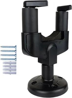 Produktbild von Famanu Gitarrenhalter Praktisches Design - 14 x 9,8 x 5 cm - Schwarz