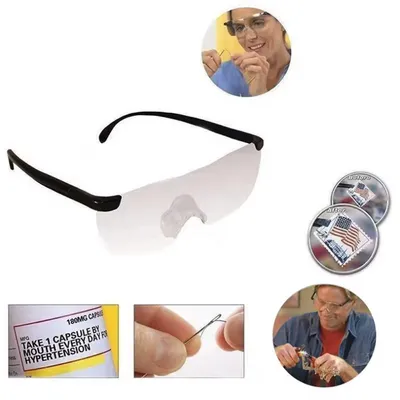 Zdjęcie produktu dla CHPN - Lupen - Lupy - Okulary z soczewkami powiększającymi - Okulary do precyzyjnych prac - Przezroczyste okulary - Okulary ochronne - Okulary do czytania