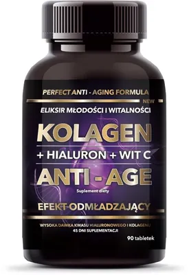 Produktbild von Intenson Anti-Age Kollagen + Hyaluronsäure + Vitamin C 90 Tabletten