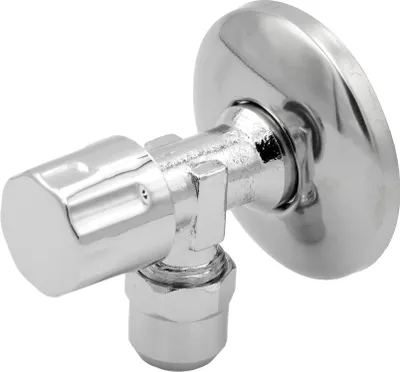 Produktbild von Bad Eckventil 1/2 Zoll AG Wandanschluss x 10 mm Quetschverschraubung