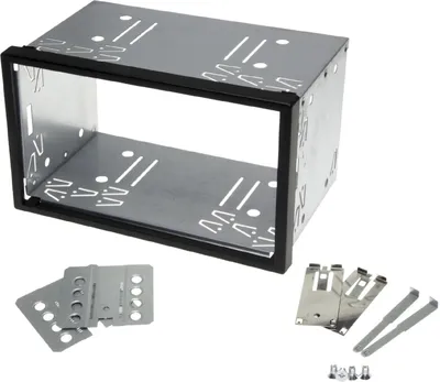 Produktbild von Auto Radio Blende Halterung Schacht Rahmen 100mm Doppel DIN ISO universal Metall