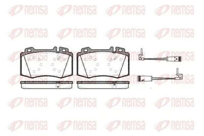 Produktbild von REMSA 0769.02 Bremsbeläge Satz Vorne Bremsklötze passend für MERCEDES-BENZ E-Klasse Limousine (W211) C-Klasse Limousine (W203) E-Klasse T-modell CLK