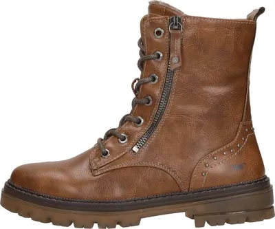 Produktbild von Mustang Veterschoenen Hoog Veterschoenen Hoog - cognac - Maat 36