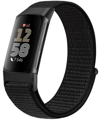 Produktbild von Nylon-Armband für Fitbit Charge 6 und Charge 5 – Sport-Loop-Ersatzarmband