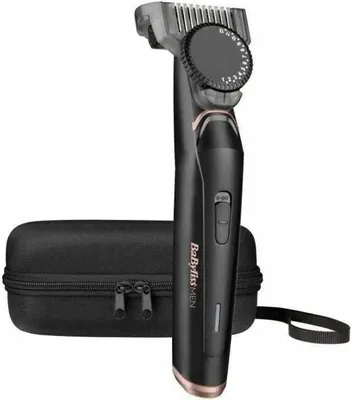 Immagine prodotto di Regolabarba, BABYLISS T885E, lame in acciaio inossidabile da 34 mm, 24 lunghezze di taglio (0,5-12 mm), incl. spazzola per la pulizia e olio