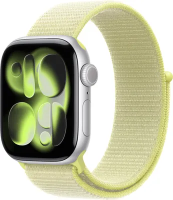 Zdjęcie produktu dla Apple MFFF4ZM/A, Band, Smartwatch, Żółty, Apple, Apple Watch 38/40/41/42mm, Nylon, Poliester pochodzący z recyklingu, Spandex