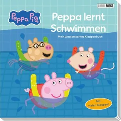 Immagine prodotto di Peppa Pig: Peppa lernt Schwimmen - Mein wasserstarkes Klappenbuch